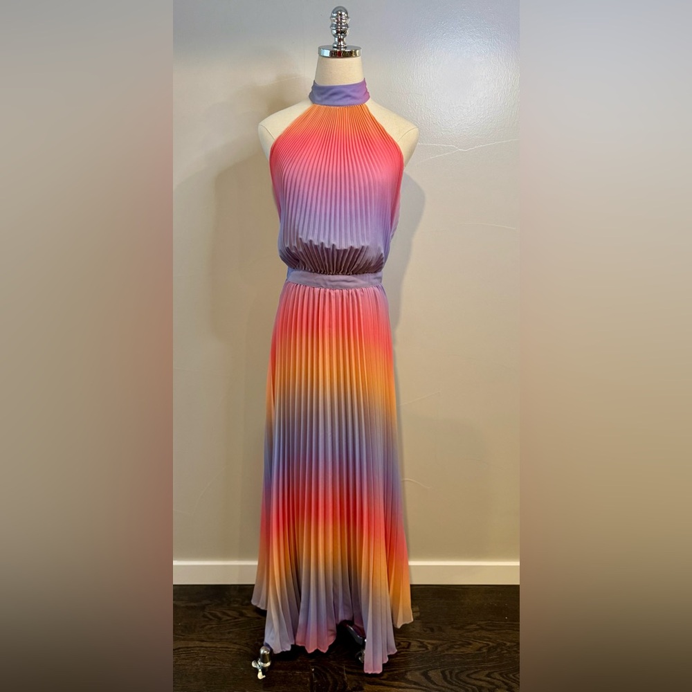 Boston Proper Sunset Pleated Dress